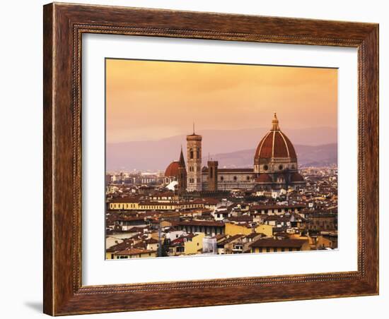 Italy, Florence, Tuscany, Western Europe, 'Duomo' Designed by Famed Italian Architect Brunelleschi,-Ken Scicluna-Framed Photographic Print