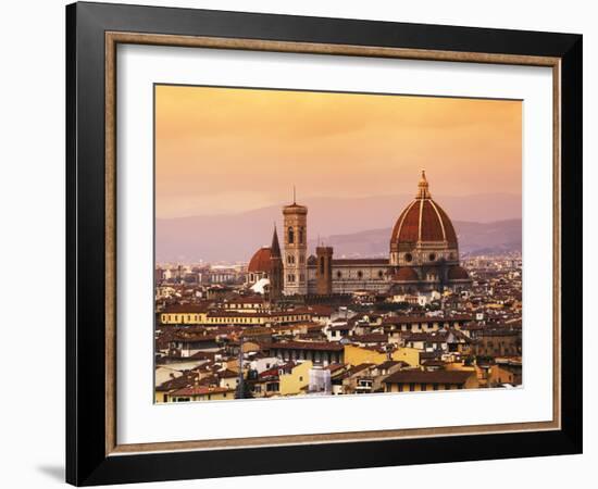 Italy, Florence, Tuscany, Western Europe, 'Duomo' Designed by Famed Italian Architect Brunelleschi,-Ken Scicluna-Framed Photographic Print