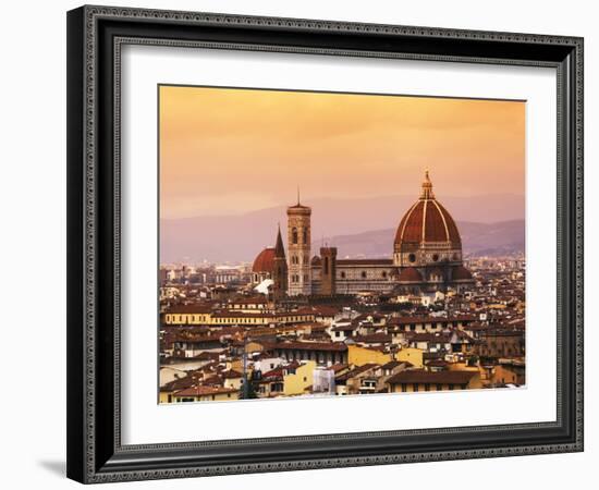 Italy, Florence, Tuscany, Western Europe, 'Duomo' Designed by Famed Italian Architect Brunelleschi,-Ken Scicluna-Framed Photographic Print