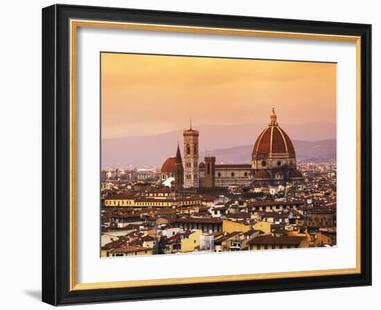 Italy, Florence, Tuscany, Western Europe, 'Duomo' Designed by Famed Italian Architect Brunelleschi,-Ken Scicluna-Framed Photographic Print