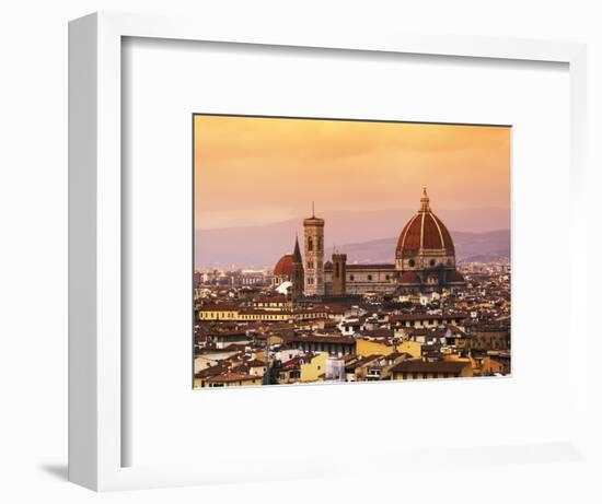 Italy, Florence, Tuscany, Western Europe, 'Duomo' Designed by Famed Italian Architect Brunelleschi,-Ken Scicluna-Framed Photographic Print