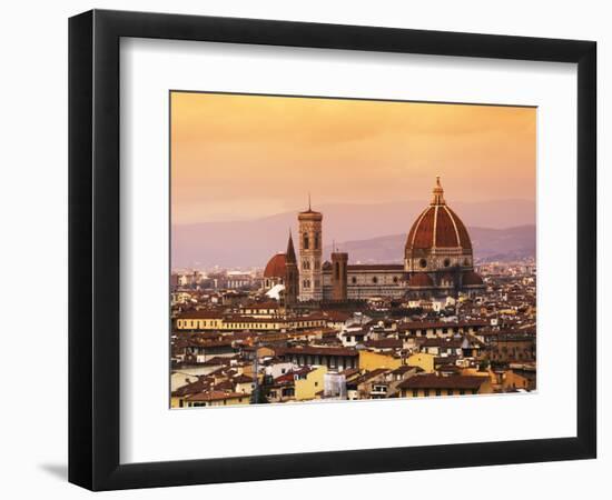 Italy, Florence, Tuscany, Western Europe, 'Duomo' Designed by Famed Italian Architect Brunelleschi,-Ken Scicluna-Framed Photographic Print