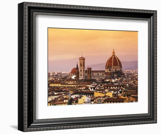 Italy, Florence, Tuscany, Western Europe, 'Duomo' Designed by Famed Italian Architect Brunelleschi,-Ken Scicluna-Framed Photographic Print