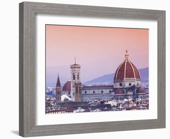 Italy, Florence, Western Europe, the 'Duomo' of Which the Cupola Is Designed by Famed Italian Archi-Ken Scicluna-Framed Photographic Print