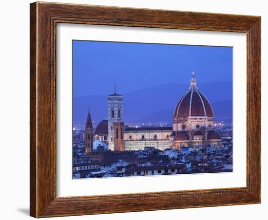 Italy, Florence, Western Europe, the 'Duomo' of Which the Cupola Is Designed by Famed Italian Archi-Ken Scicluna-Framed Photographic Print