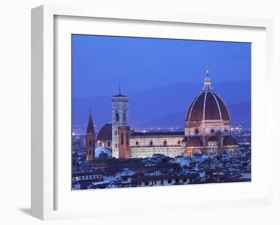 Italy, Florence, Western Europe, the 'Duomo' of Which the Cupola Is Designed by Famed Italian Archi-Ken Scicluna-Framed Photographic Print