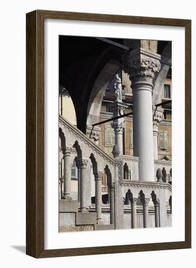Italy, Friuli-Venezia Giulia, Udine, View of Loggia Del Lionello-null-Framed Giclee Print