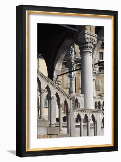 Italy, Friuli-Venezia Giulia, Udine, View of Loggia Del Lionello-null-Framed Giclee Print