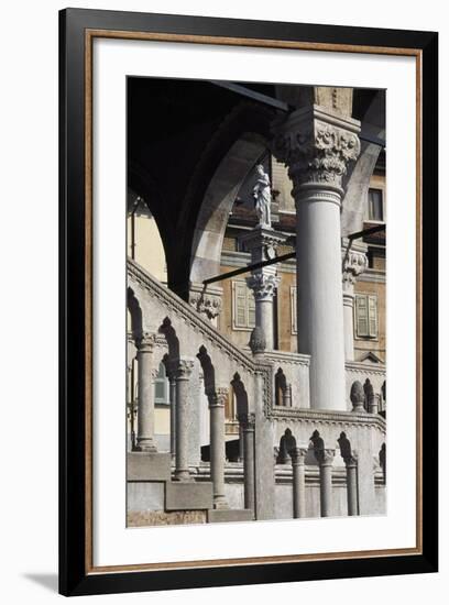 Italy, Friuli-Venezia Giulia, Udine, View of Loggia Del Lionello-null-Framed Giclee Print