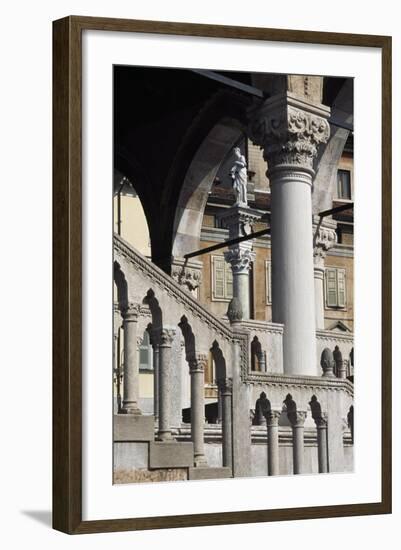 Italy, Friuli-Venezia Giulia, Udine, View of Loggia Del Lionello-null-Framed Giclee Print