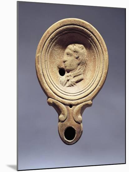 Italy, Garda Lake, Fictile Votive Lamp Decorated with Hercules-null-Mounted Giclee Print
