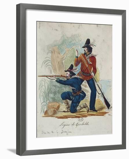 Italy, Garibaldi Troops, 1848-null-Framed Giclee Print