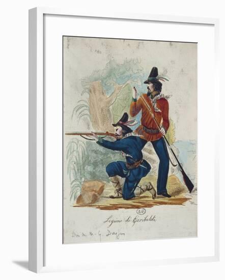 Italy, Garibaldi Troops, 1848-null-Framed Giclee Print