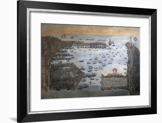 Italy, Genoa Harbor by Unknown Artist-null-Framed Giclee Print