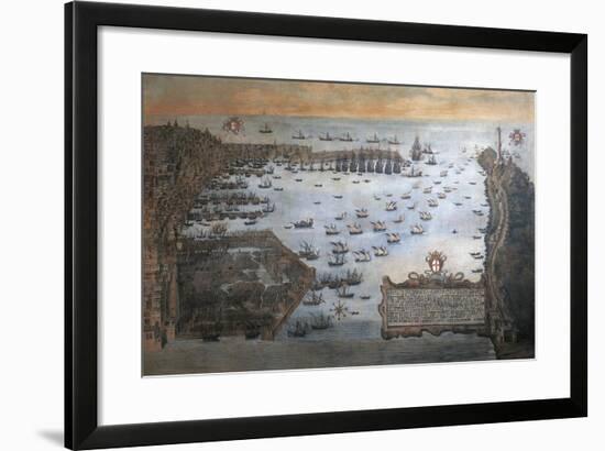 Italy, Genoa Harbor by Unknown Artist-null-Framed Giclee Print