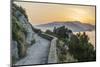 Italy, Isle of Capri, sunrise over the Sorrento Peninsula-Rob Tilley-Mounted Photographic Print