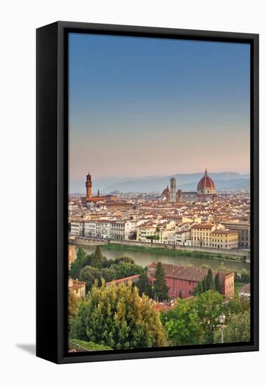 Italy, Italia. Tuscany, Toscana. Firenze District. Florence, Firenze. Duomo Santa Maria Del Fiore-Francesco Iacobelli-Framed Premier Image Canvas