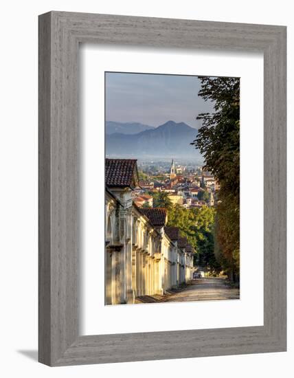 Italy, Italia. Veneto. Vicenza. Monte Berico Sanctuary, the Scalette is a 192 steps staircase to th-Francesco Iacobelli-Framed Photographic Print