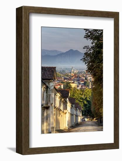 Italy, Italia. Veneto. Vicenza. Monte Berico Sanctuary, the Scalette is a 192 steps staircase to th-Francesco Iacobelli-Framed Photographic Print