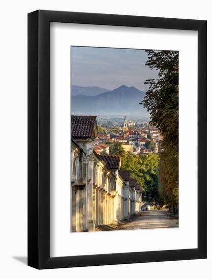 Italy, Italia. Veneto. Vicenza. Monte Berico Sanctuary, the Scalette is a 192 steps staircase to th-Francesco Iacobelli-Framed Photographic Print