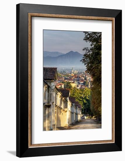 Italy, Italia. Veneto. Vicenza. Monte Berico Sanctuary, the Scalette is a 192 steps staircase to th-Francesco Iacobelli-Framed Photographic Print