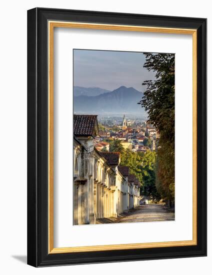 Italy, Italia. Veneto. Vicenza. Monte Berico Sanctuary, the Scalette is a 192 steps staircase to th-Francesco Iacobelli-Framed Photographic Print