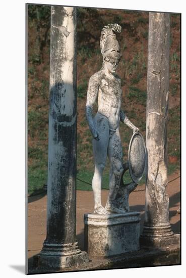 Italy, Latium Region, Rome Province, Tivoli, Hadrian's Villa, Replica Statue of Ares-null-Mounted Giclee Print