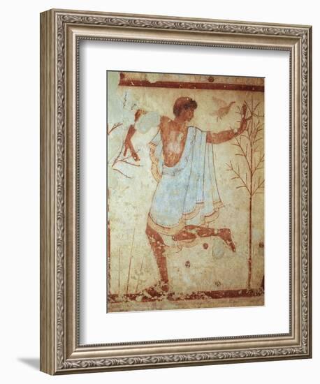 Italy, Latium Region, Tarquinia, Etruscan Necropolis, Tomb of Triclinium Depicting Dancer-null-Framed Giclee Print