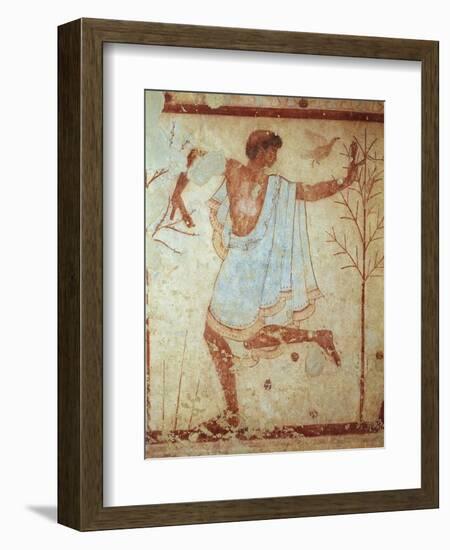 Italy, Latium Region, Tarquinia, Etruscan Necropolis, Tomb of Triclinium Depicting Dancer-null-Framed Giclee Print