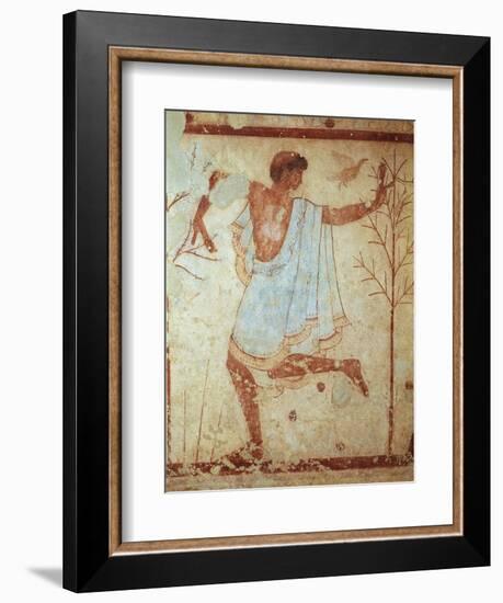 Italy, Latium Region, Tarquinia, Etruscan Necropolis, Tomb of Triclinium Depicting Dancer-null-Framed Giclee Print