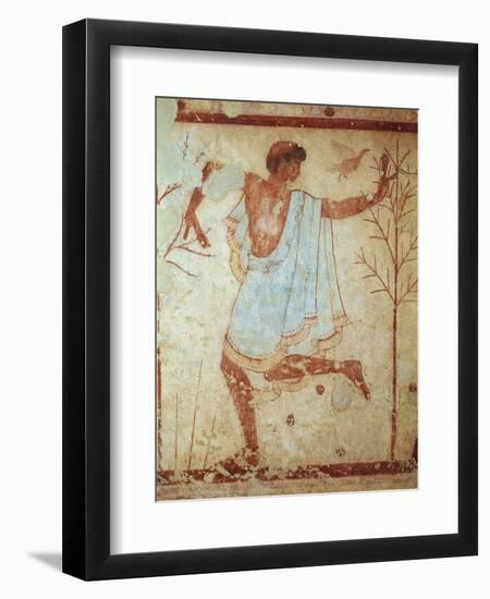 Italy, Latium Region, Tarquinia, Etruscan Necropolis, Tomb of Triclinium Depicting Dancer-null-Framed Giclee Print