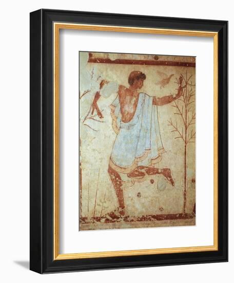 Italy, Latium Region, Tarquinia, Etruscan Necropolis, Tomb of Triclinium Depicting Dancer-null-Framed Giclee Print