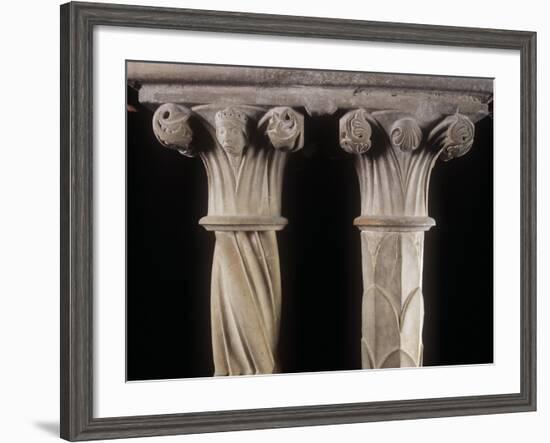 Italy, Lazio Region, Frosinone Province, Veroli, Cistercian Abbey of Casamari, Cloister, Detail-null-Framed Giclee Print