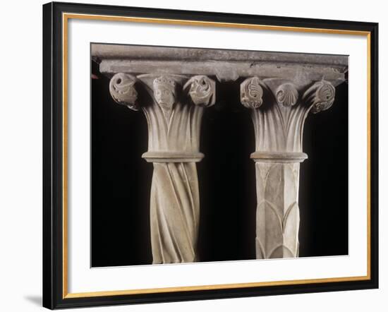 Italy, Lazio Region, Frosinone Province, Veroli, Cistercian Abbey of Casamari, Cloister, Detail-null-Framed Giclee Print