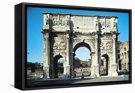 Italy, Lazio Region, Rome, Roman Forum, Arch of Constantine-null-Framed Premier Image Canvas