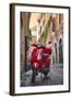 Italy, Lazio, Rome, Trastevere, Red Vespa-Jane Sweeney-Framed Photographic Print