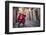 Italy, Lazio, Rome, Trastevere, Red Vespa-Jane Sweeney-Framed Photographic Print