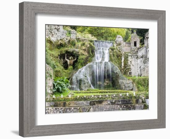 Italy, Lazio, Tivoli, Villa d'Este. Grotto fountains.-Julie Eggers-Framed Photographic Print