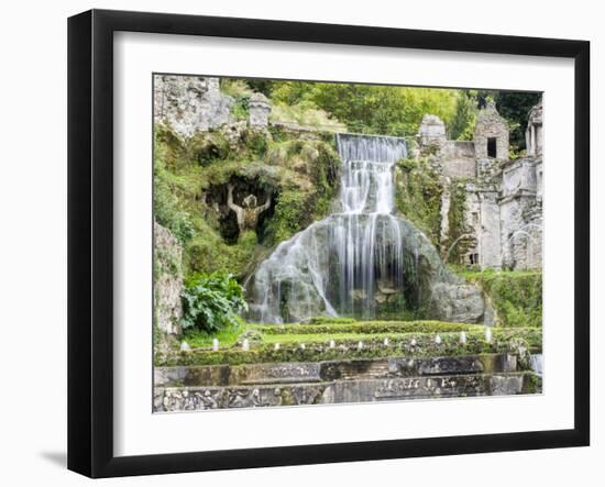 Italy, Lazio, Tivoli, Villa d'Este. Grotto fountains.-Julie Eggers-Framed Photographic Print
