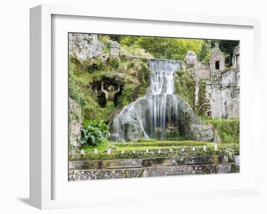 Italy, Lazio, Tivoli, Villa d'Este. Grotto fountains.-Julie Eggers-Framed Photographic Print