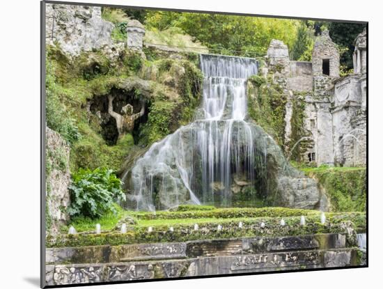 Italy, Lazio, Tivoli, Villa d'Este. Grotto fountains.-Julie Eggers-Mounted Photographic Print