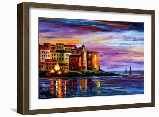 Italy Liguria-Leonid Afremov-Framed Art Print