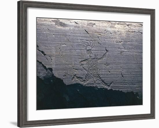 Italy, Lombardy, Brescia, National Park of Stone Carvings of Naquane, Camunian Rock Engravings-null-Framed Giclee Print