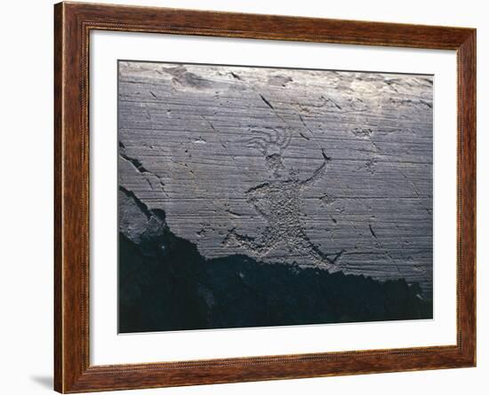 Italy, Lombardy, Brescia, National Park of Stone Carvings of Naquane, Camunian Rock Engravings-null-Framed Giclee Print