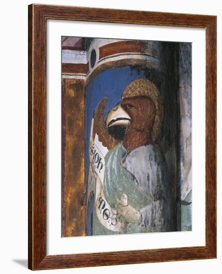 Italy, Lombardy, Como, Church of Sant'Abbondio, Apse, Allegorical Portrait with Saint John as Eagle-null-Framed Giclee Print