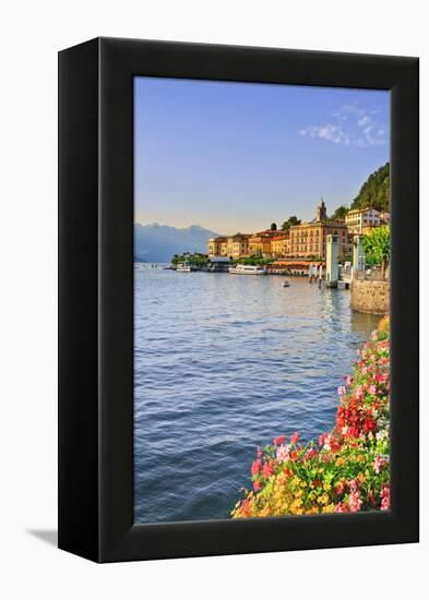 Italy, Lombardy, Como District. Como Lake, Bellagio.-Francesco Iacobelli-Framed Premier Image Canvas