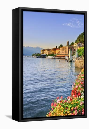 Italy, Lombardy, Como District. Como Lake, Bellagio.-Francesco Iacobelli-Framed Premier Image Canvas