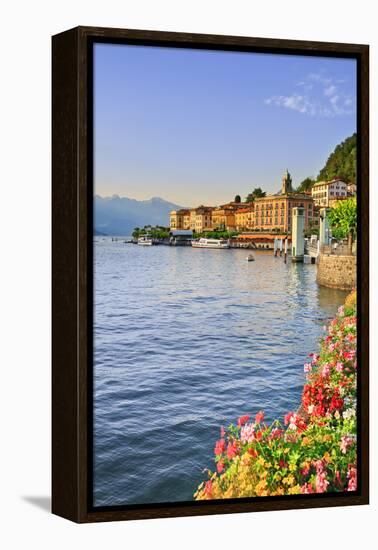 Italy, Lombardy, Como District. Como Lake, Bellagio.-Francesco Iacobelli-Framed Premier Image Canvas