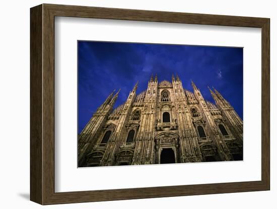 Italy, Lombardy, Milan, Duomo, Florence Cathedral at Dusk-Walter Bibikow-Framed Photographic Print