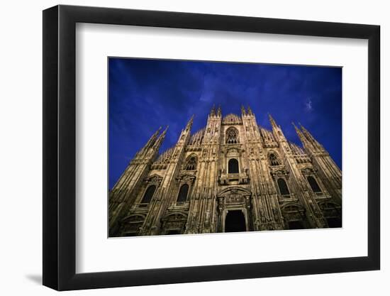 Italy, Lombardy, Milan, Duomo, Florence Cathedral at Dusk-Walter Bibikow-Framed Photographic Print